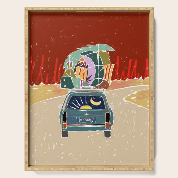 Pack Up And Escape Serving Tray Gallery Image 1