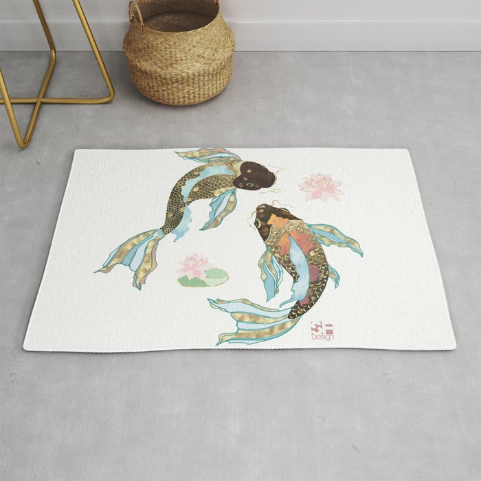 Metallic Koi III-Custom Rug Gallery Image 1