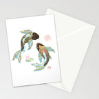 Metallic Koi III-Custom Stationery Card Gallery Image 2