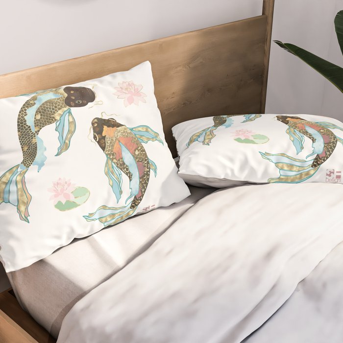 Metallic Koi III-Custom Pillow Sham Gallery Image 2