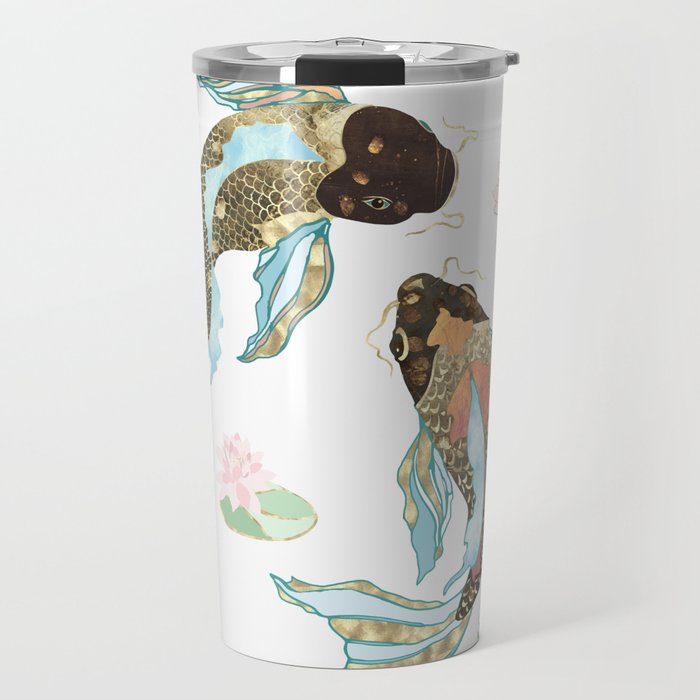 Metallic Koi III-Custom Travel Mug Gallery Image 1