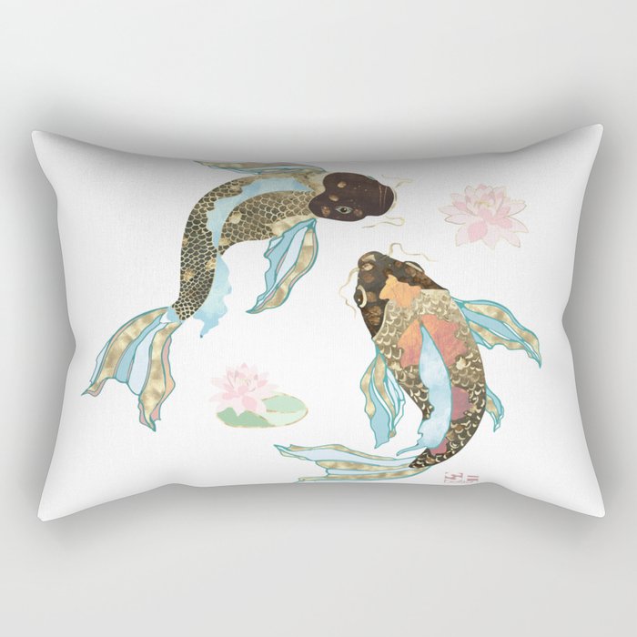 Metallic Koi III-Custom Rectangular Pillow Gallery Image 2