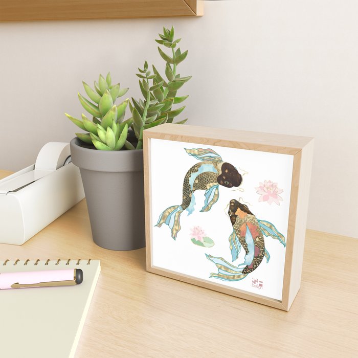 Metallic Koi III-Custom Mini Art Print Gallery Image 2