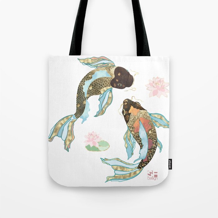 Metallic Koi III-Custom Tote Bag Gallery Image 1