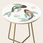 Metallic Koi III-Custom Side Table Gallery Image 2