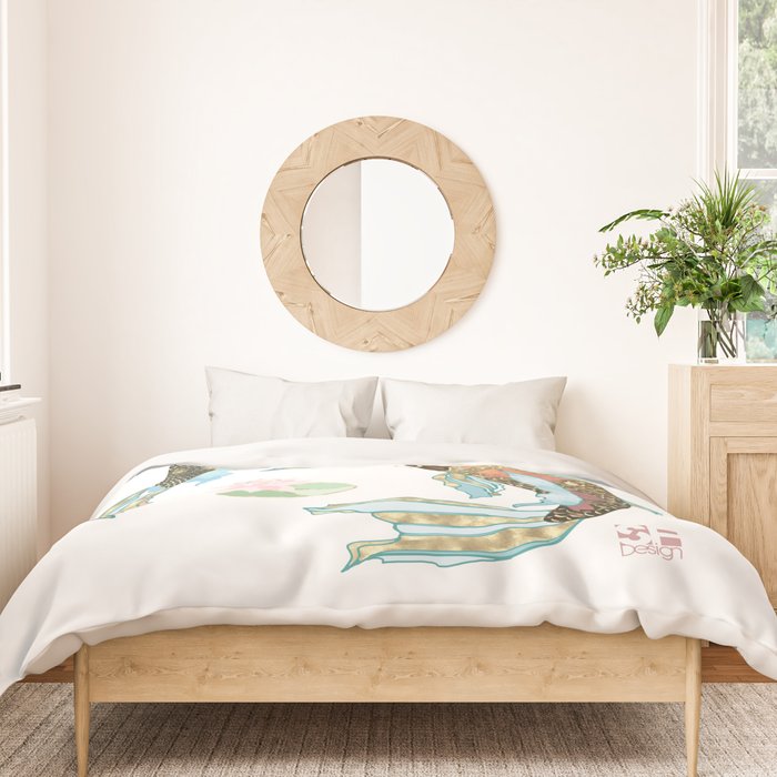 Metallic Koi III-Custom Duvet Cover Gallery Image 3