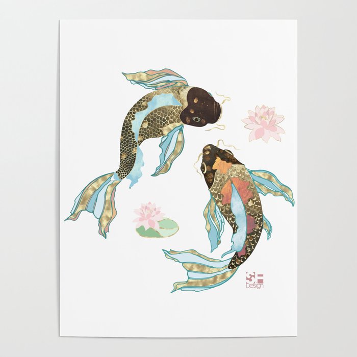 Metallic Koi III-Custom Poster Gallery Image 4