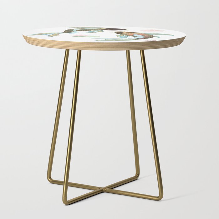 Metallic Koi III-Custom Side Table Gallery Image 1