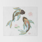 Metallic Koi III-Custom Throw Blanket Gallery Image 2