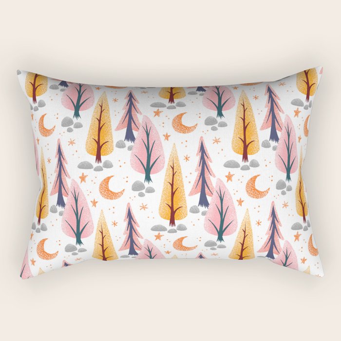 October Moon Rectangular Pillow Gallery Image 2