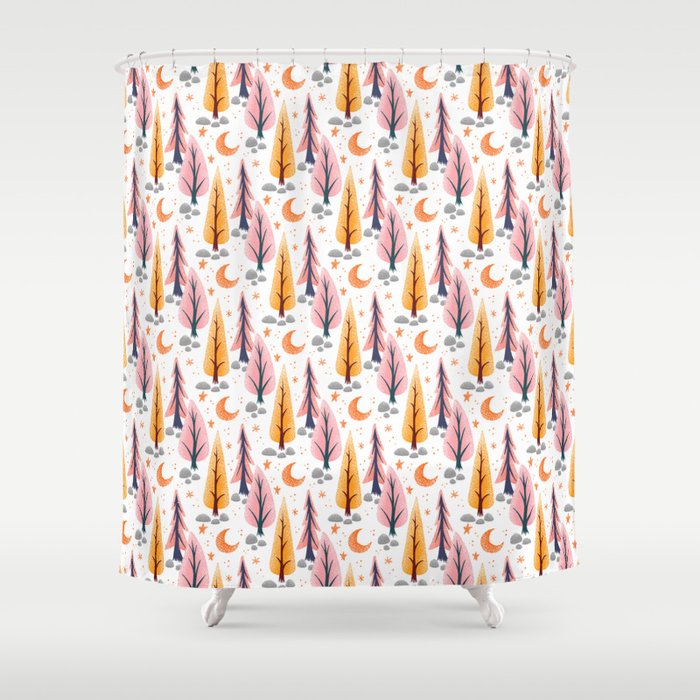 October Moon Shower Curtain Gallery Image 1