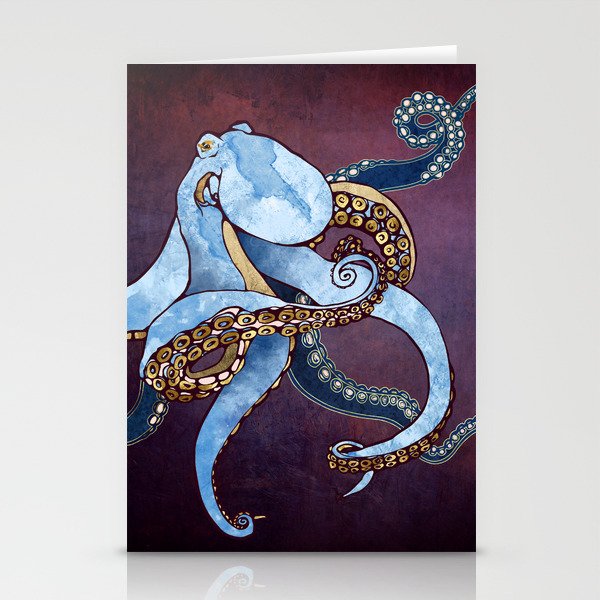 Metallic Octopus III Stationery Card Gallery Image 2