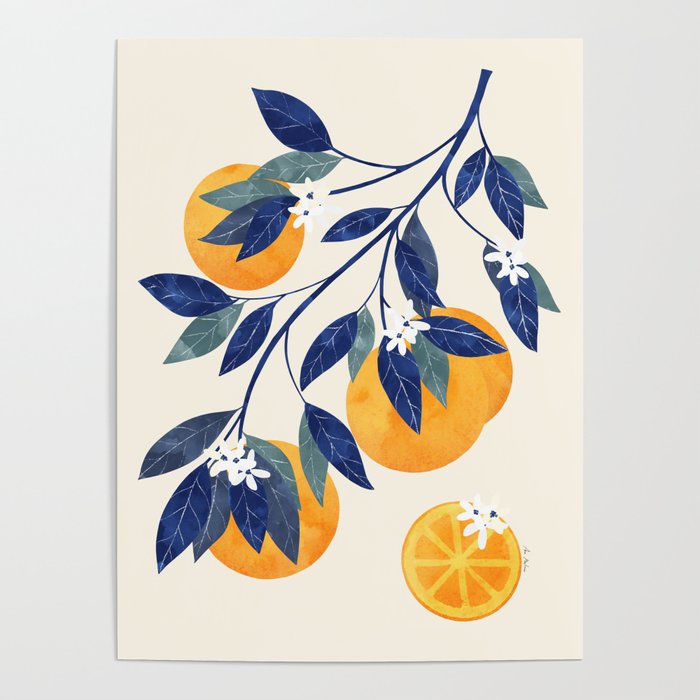 Mediterranean orange branch Poster Gallery Image 4