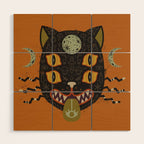 Spooky Cat Wood Wall Art Gallery Image 1