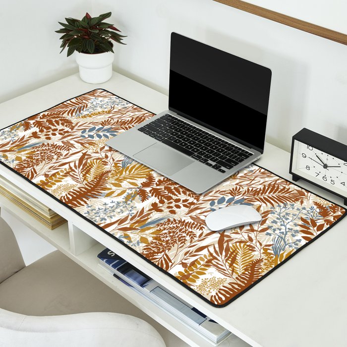 Leafy autumn forest B Desk Mat Gallery Image 2