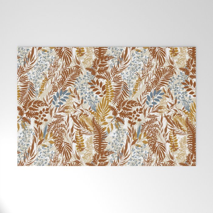 Leafy autumn forest B Welcome Mat Gallery Image 1