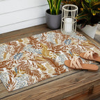 Leafy autumn forest B Outdoor Rug Gallery Image 2