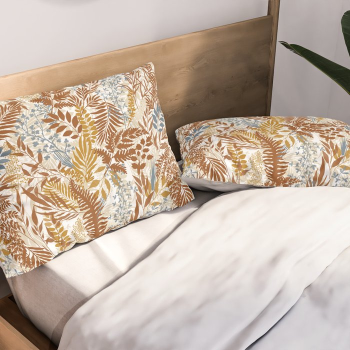 Leafy autumn forest B Pillow Sham Gallery Image 2