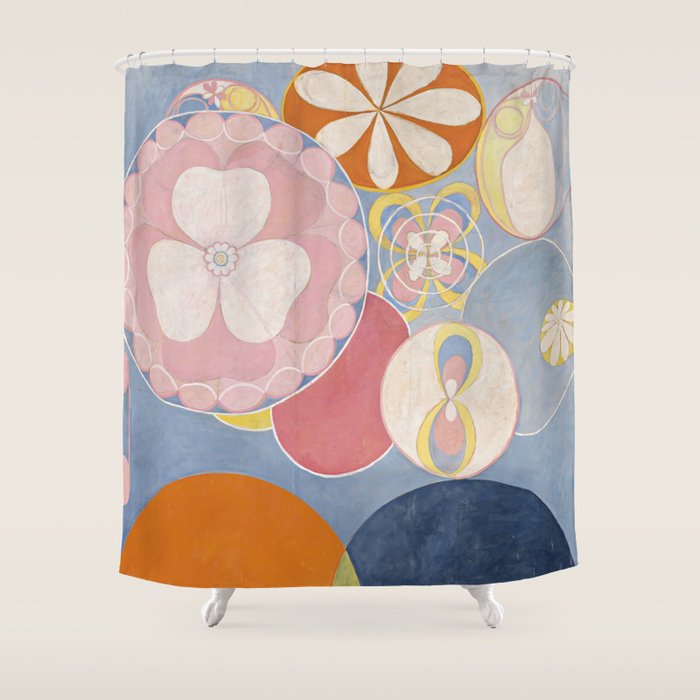The Ten Largest No 2, Childhood by Hilma af Klint Shower Curtain Gallery Image 1