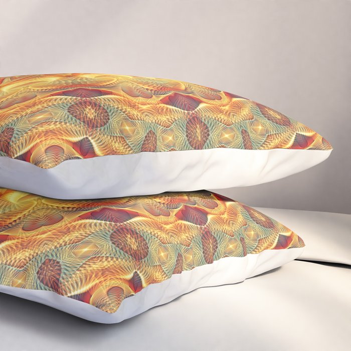 Flower Of Life Mandala (Sun) Pillow Sham Gallery Image 3
