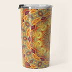 Flower Of Life Mandala (Sun) Travel Mug Gallery Image 3
