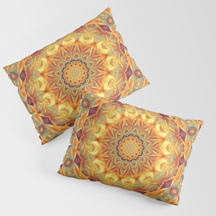 Flower Of Life Mandala (Sun) Pillow Sham Gallery Image 1