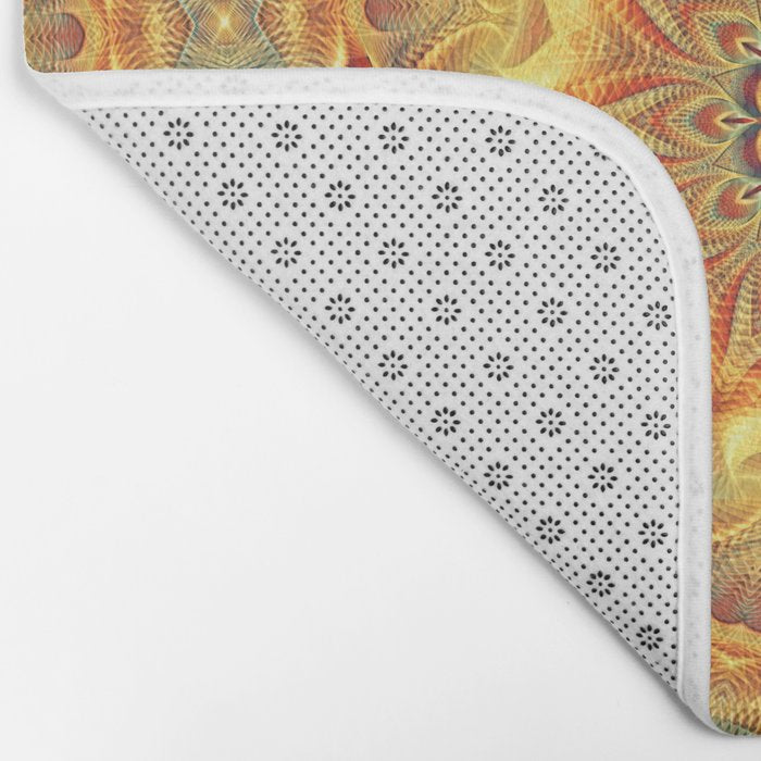 Flower Of Life Mandala (Sun) Bath Mat Gallery Image 2