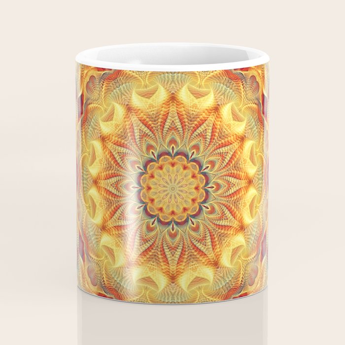 Flower Of Life Mandala (Sun) Coffee Mug Gallery Image 4