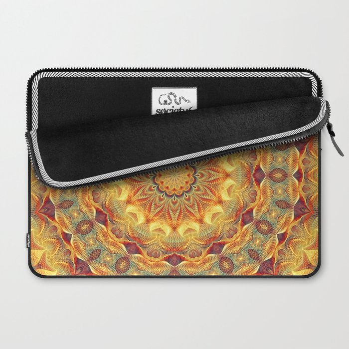 Flower Of Life Mandala (Sun) Laptop Sleeve Gallery Image 2