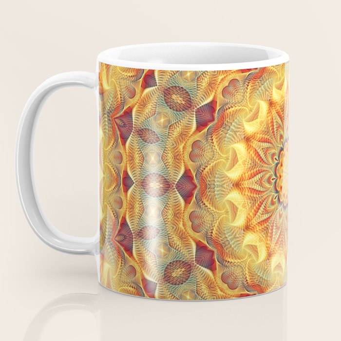 Flower Of Life Mandala (Sun) Coffee Mug Gallery Image 3