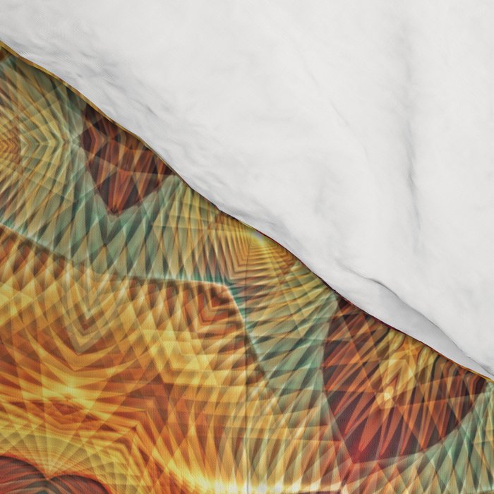 Flower Of Life Mandala (Sun) Comforter Gallery Image 4