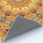Flower Of Life Mandala (Sun) Rug Gallery Image 4