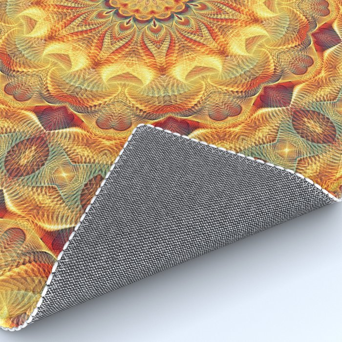 Flower Of Life Mandala (Sun) Rug Gallery Image 4
