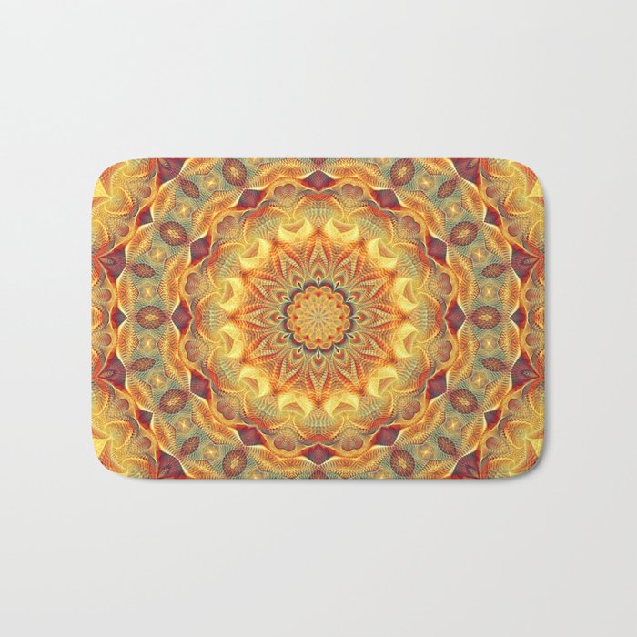 Flower Of Life Mandala (Sun) Bath Mat Gallery Image 1