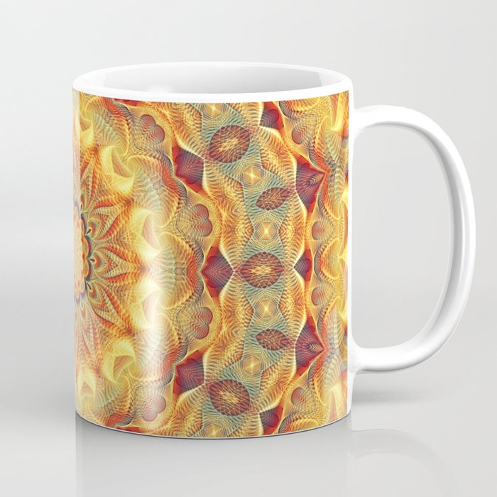 Flower Of Life Mandala (Sun) Coffee Mug Gallery Image 1