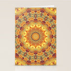 Flower Of Life Mandala (Sun) Stationery Card Gallery Image 2