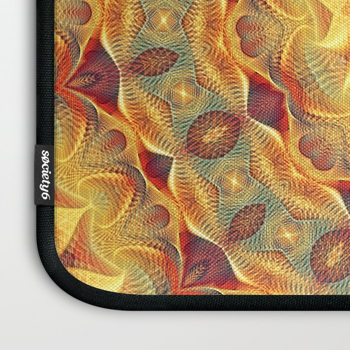 Flower Of Life Mandala (Sun) Laptop Sleeve Gallery Image 3