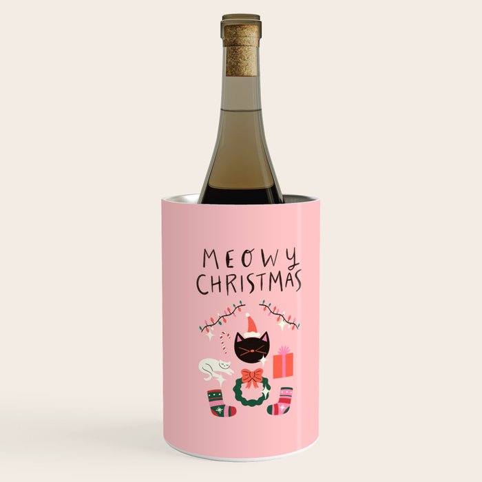 Meowy Christmas Wine Chiller Gallery Image 2