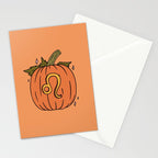 Leo Pumpkin Stationery Card Gallery Image 2