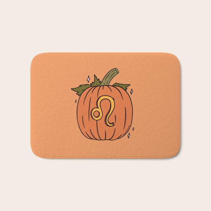 Leo Pumpkin Bath Mat Gallery Image 1