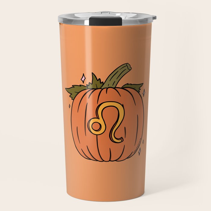 Leo Pumpkin Travel Mug Gallery Image 1