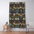 William Morris Strawberry Thief pattern Window Curtain Gallery Image 5