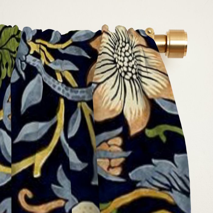 William Morris Strawberry Thief pattern Window Curtain Gallery Image 2