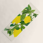 Summer Lemons / Tropical Fruit Series Yoga Mat Gallery Image 1