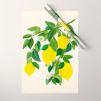 Summer Lemons / Tropical Fruit Series Wrapping Paper Gallery Image 1