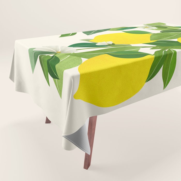 Summer Lemons / Tropical Fruit Series Tablecloth Gallery Image 1
