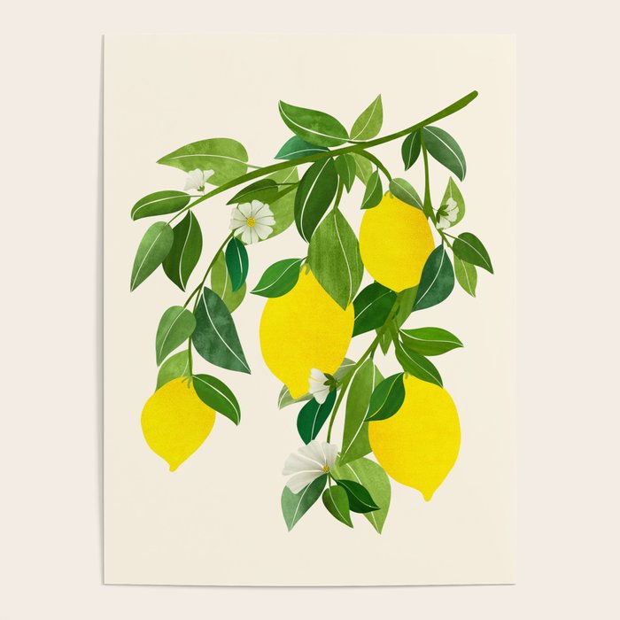 Summer Lemons / Tropical Fruit Series Poster Gallery Image 1
