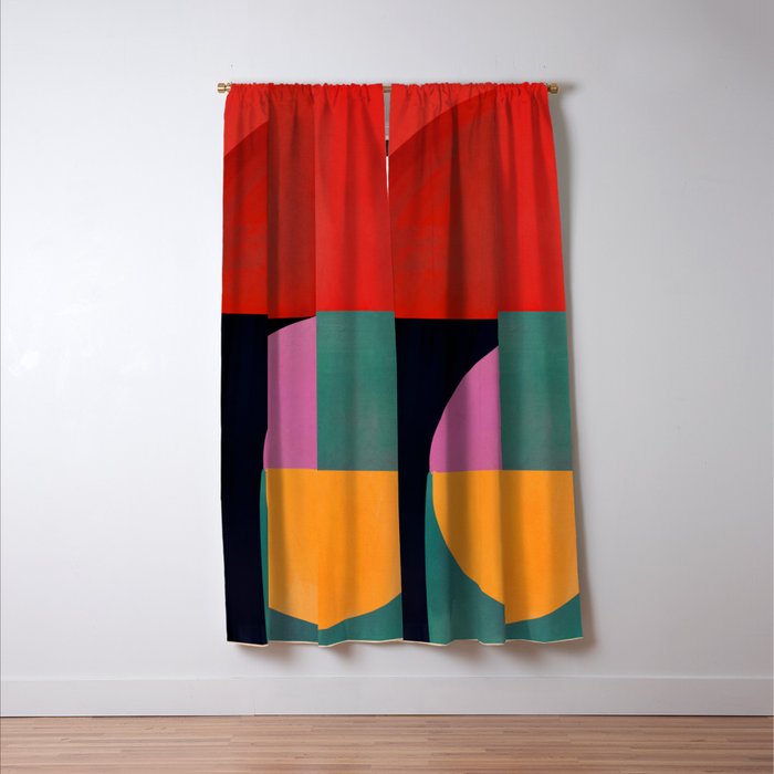 Abstract Shapes 63 Window Curtain Gallery Image 3