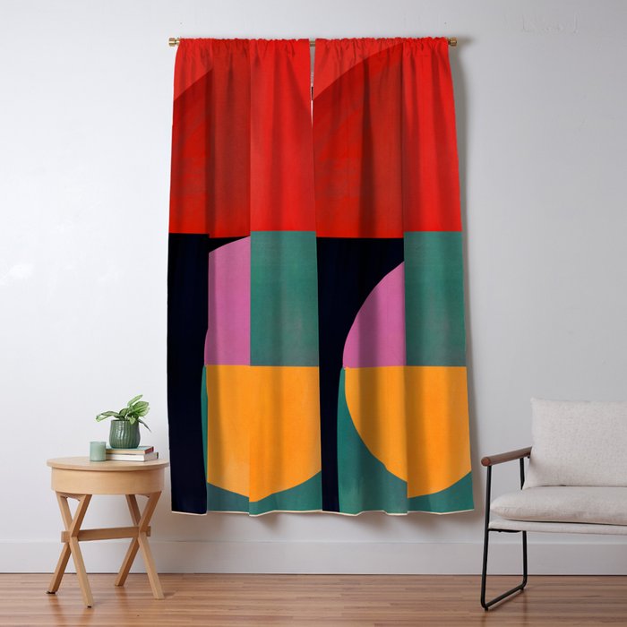 Abstract Shapes 63 Window Curtain Gallery Image 5