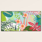 Tropical, Palms, Jungle Prints, Nature Art. Desk Mat Gallery Image 3